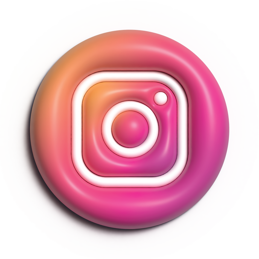 3D logo instagram